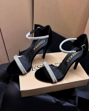 Sandale Ava Crystal  BlackVelvet [1]