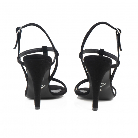 Sandale din piele intoarsa neagra [3]