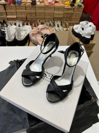 OUTLET PRIMAVARA-VARA - Sandale din piele naturala neagra
