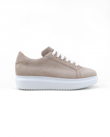 BARBATI - Santony beige suede sneakers