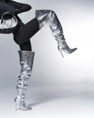 Silver Ruffle Boots [3]