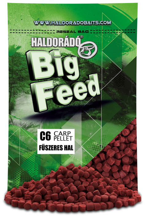 Haldorado Big Feed - C6 Pellet - Piersica Picanta 0.7kg, 6 mm [11]