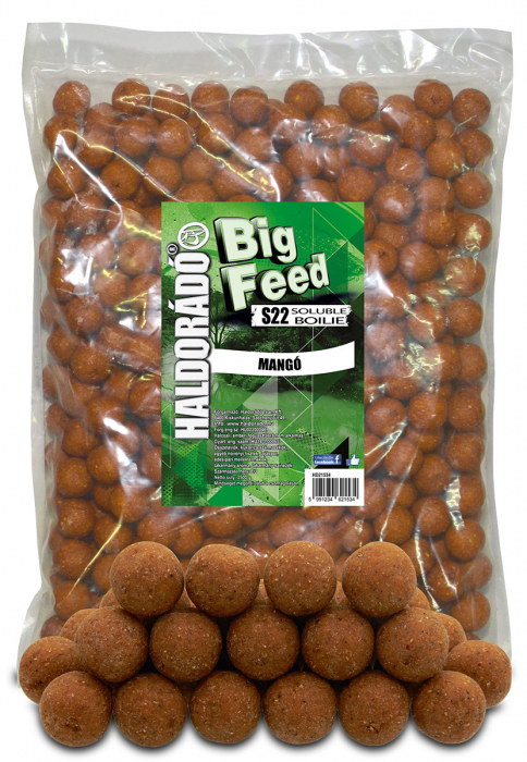 Haldorado Big Feed - S22 Boilie Solubil - Mango 2.5kg, 22mm [1]