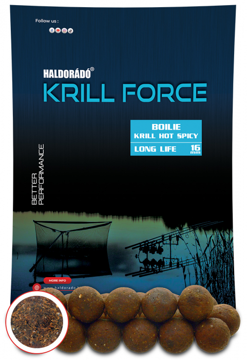 Haldorado Krill Force Boilie long Life 16mm - Krill Indian Spice 700g [2]