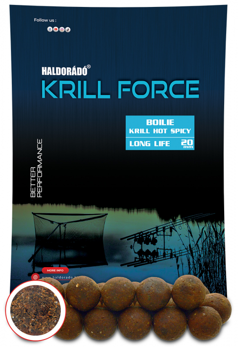 Haldorado Krill Force Boilie long Life 20mm - Krill Natur 700g [2]