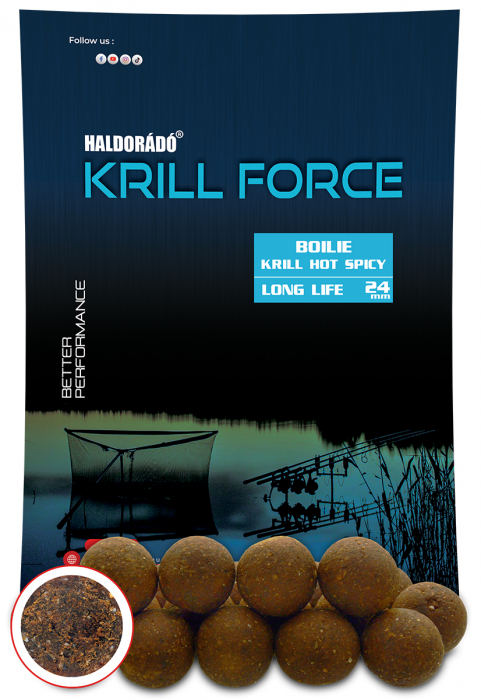 Haldorado Krill Force Boilie long Life 24mm - Krill Natur 700g [3]