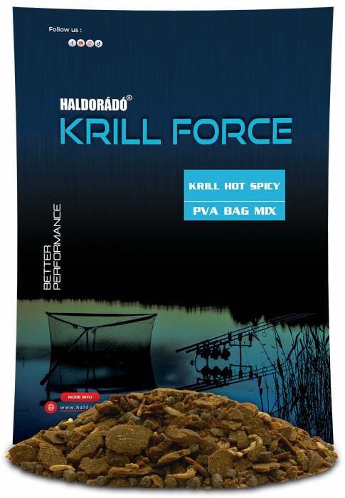 Haldorado Krill Force PVA Bag Mix - Krill Hot Spicy 600g [1]