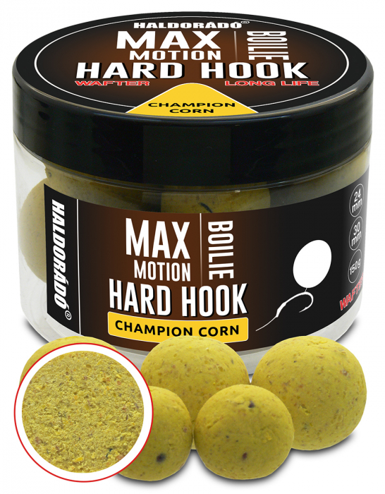 Haldorado Max Motion Boilie Hard Hook Wafter 24, 30mm - Champion Corn 150g [1]