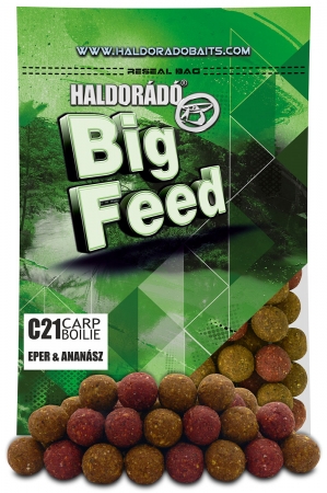 Haldorado Big Feed - C21 Boilie - Capsuna & Ananas 0.8kg, 21 mm [0]