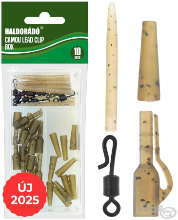Agrafa Rapida Method Feeder - Haldorado Camou Lead Clip Box 10buc/pachet