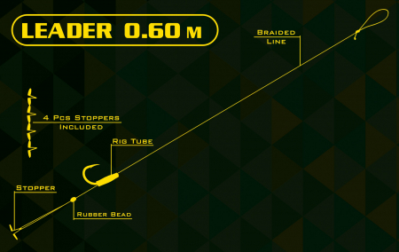 Haldorado Catfish Rig 10 - Inaintas carlig pentru pelete [2]