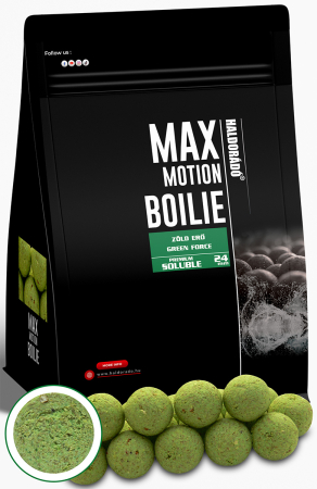 Max Motion - Haldorado Max Motion Boilie Premium Soluble 24mm - Green Force 800g