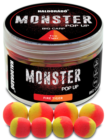 Noutati Haldorado 2026 - Haldorado MONSTER Pop Up Big Carp - Fire Tiger 50g/13, 17 mm