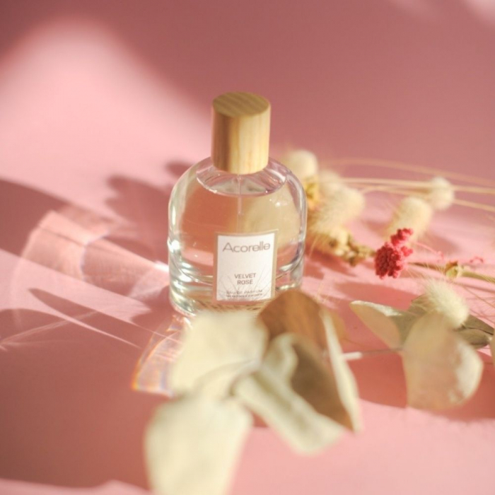 Apa de parfum certificata bio Velvet Rose | Acorelle, 50ml [3]