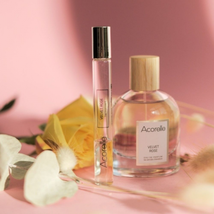 Roll-on apa de parfum certificata bio Velvet Rose | Acorelle, 10ml [2]