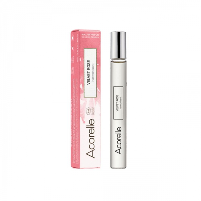 Roll-on apa de parfum certificata bio Velvet Rose | Acorelle, 10ml [1]