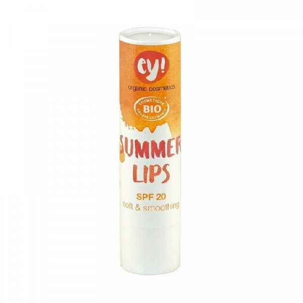 Balsam de buze, certificat bio, Summer Lips, protectie solara FPS 20, ey! Eco Cosmetics, 15g [1]