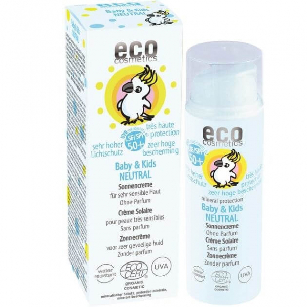 Crema bio protectie solara bebe si copii FPS 50+, fara parfum | Eco Cosmetics, 50ml [1]