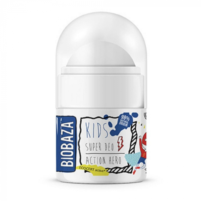 Deodorant natural pentru copii Action Hero, Biobaza, 30ml [1]