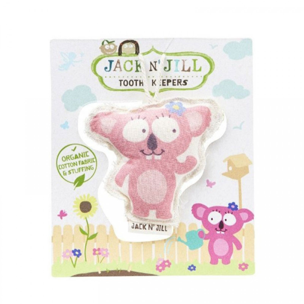 Saculet din bumbac organic pentru pastrarea dintilor de lapte, Koala, Jack n Jill