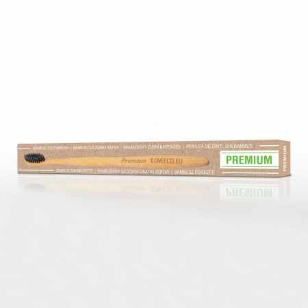 Periuță de dinți din bambus, Premium, peri foarte moi, I Love Eco [1]