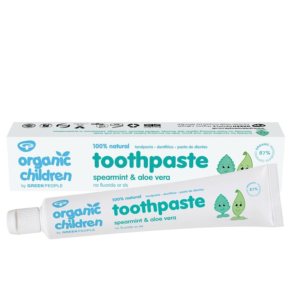 Pasta de dinti bio pentru copii cu menta si aloe vera