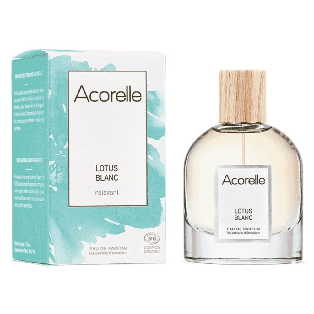Apa de parfum certificata bio Lotus Blanc, Acorelle, 50ml
