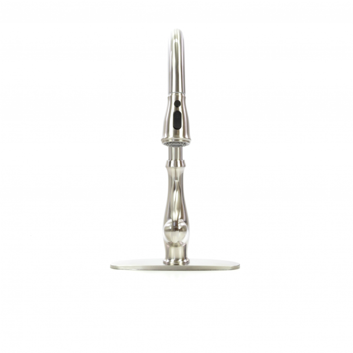 Bateria profesionala pentru bucatarie Shein, cu 2 functii de curgere, dus extractibil, argintiu nichelat [9]