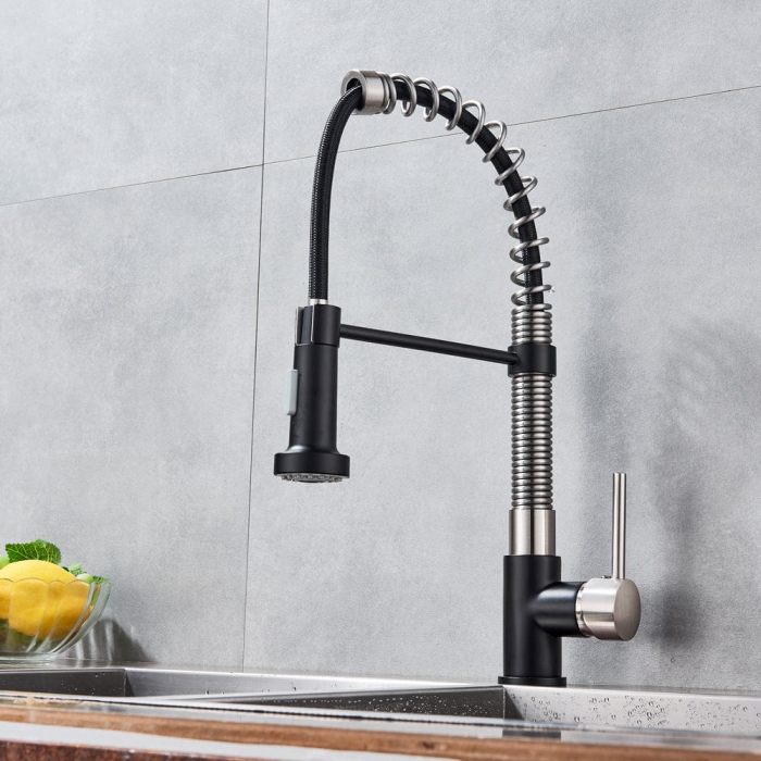 Bateria profesionala pentru bucatarie Swan, cu 2 functii de curgere, dus flexibil [2]