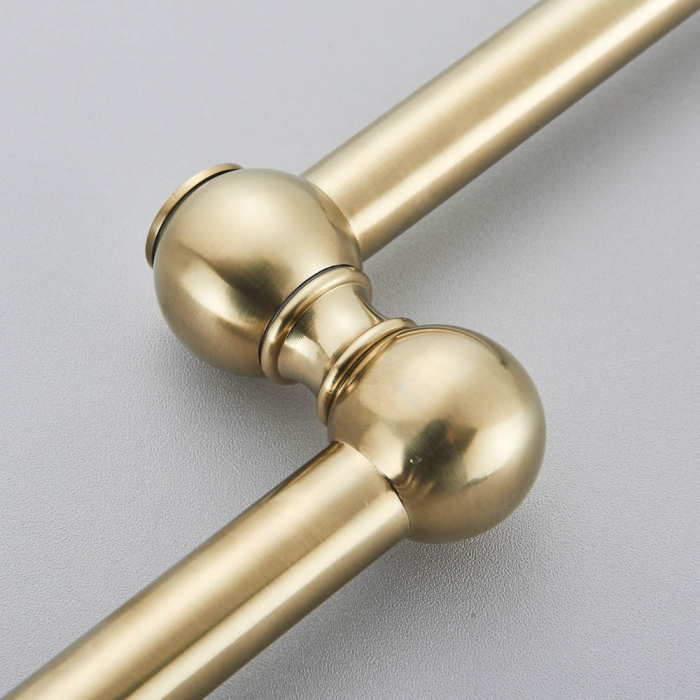 Baterie bucatarie cu prat pliabil si montare in perete deasupra chiuvetei, auriu [9]