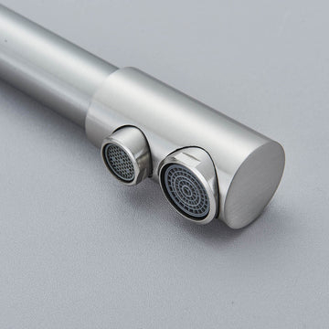 Baterie bucatarie pt. apa filtrata cu 2 cai argintiu semilucios [4]