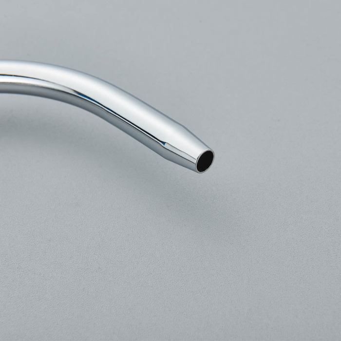 Baterie bucatarie pt. apa filtrata cu 3 cai si dus extractabil negru argintiu lucios [4]