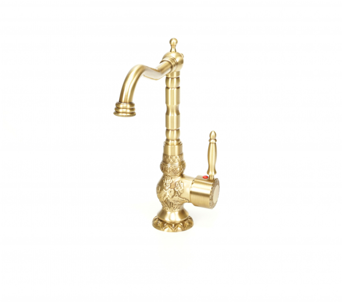 Baterie lux de lavoar/bucatarie retro, inalta, cu montare pe chiuveta sau blat [9]