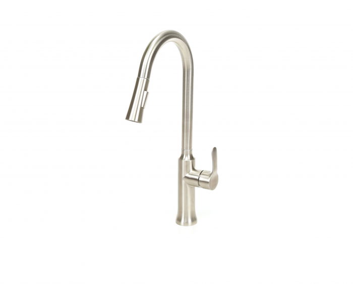 Baterie profesionala pentru bucatarie Herlich Chrome, cu 2 functii de curgere, dus extractibil, senzor tactil de pornire/oprire, argintiu nichelat [10]