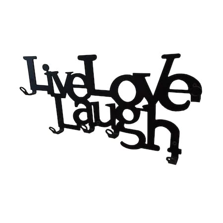 Cuier metalic Live Love Laugh - 6 agatatoare [3]