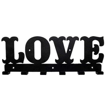 Cuier metalic Love - 6 agatatoare [2]