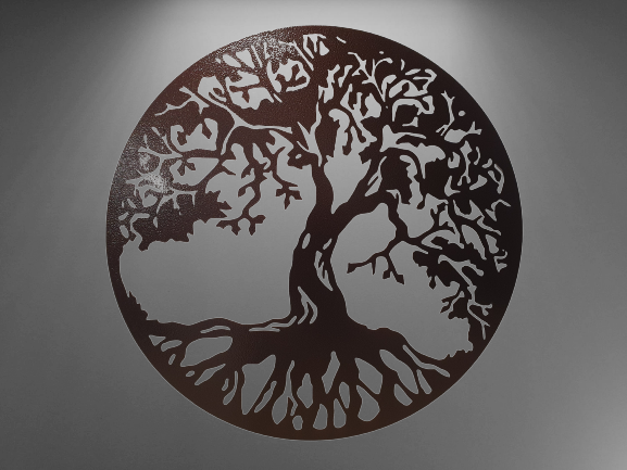 Decor perete Copacul vietii II maro antic [6]