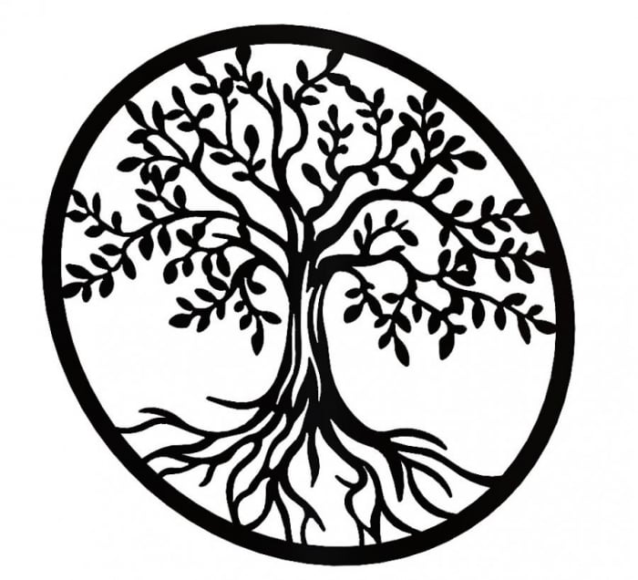 Decor perete Copacul vietii III negru [3]