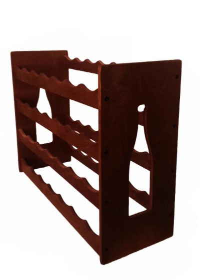 Raft decorativ 28 sticle vin, lemn marca Atelier [1]