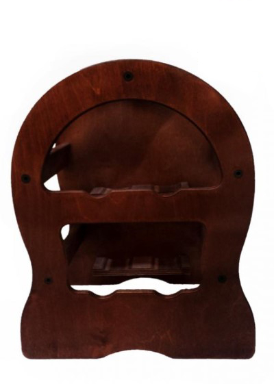 Raft decorativ din lemn 4 sticle de vin marca Atelier [1]