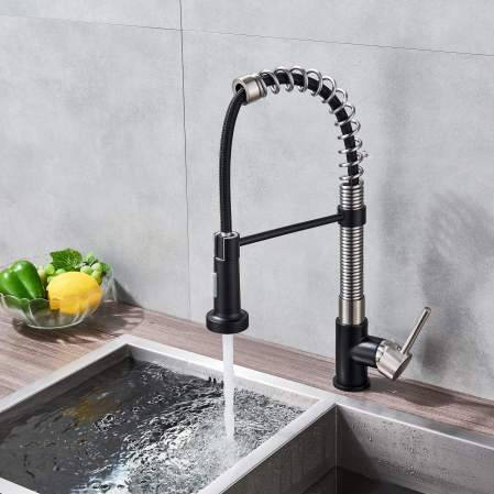 Bateria profesionala pentru bucatarie Swan, cu 2 functii de curgere, dus flexibil [4]