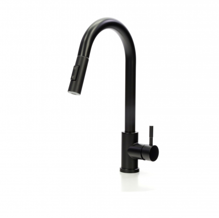 Baterie bucatarie de lux, cu dus extractibil si 2 functii de curgere [7]