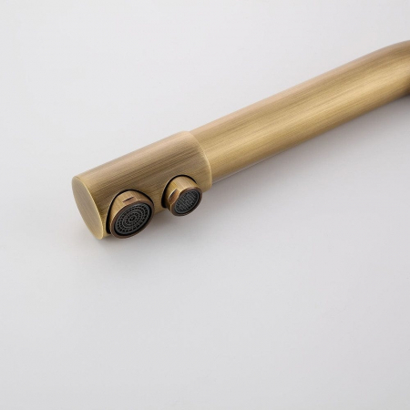 Baterie bucatarie pt. apa filtrata cu 2 cai auriu antichizat [4]