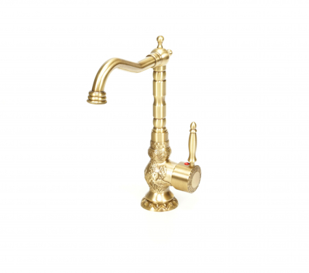 Baterie lux de lavoar/bucatarie retro, inalta, cu montare pe chiuveta sau blat [9]