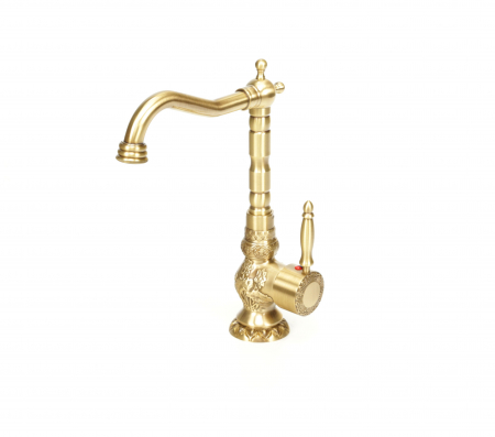 Baterie lux de lavoar/bucatarie retro, inalta, cu montare pe chiuveta sau blat [10]