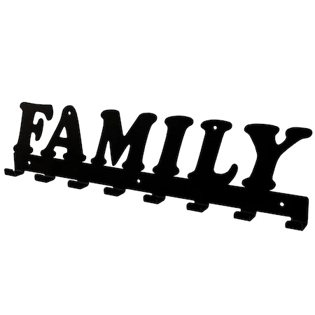 Cuiere decorative - Cuier metalic Family - 8 agatatoare