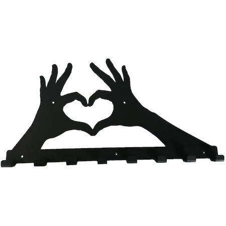 Cuier metalic Love - 8 agatatoare [1]