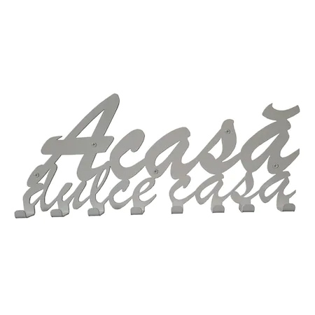 Cuier metalic Acasa dulce casa - 8 agatatoare [1]