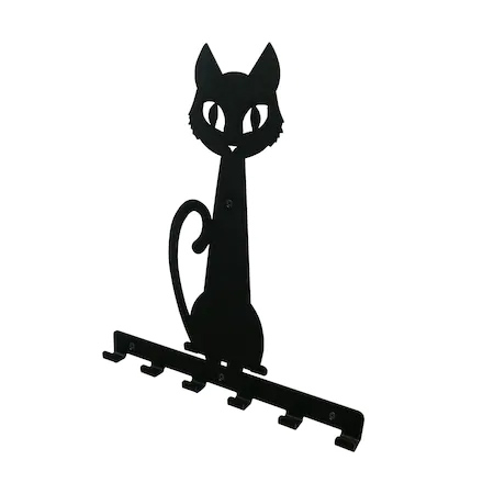 Cuier metalic Pisica - 6 agatatoare [1]