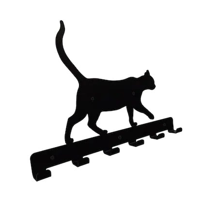 Cuiere decorative - Cuier metalic Pisica III - 6 agatatoare